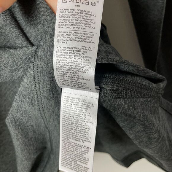 ATHLETA Womens Uptempo Elevate Hoodie Sweatshirt NEW S Black Heather Lightweight - Picture 16 of 16